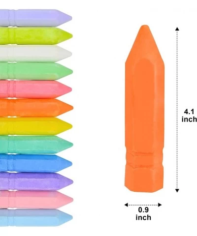 96PCS Washable Sidewalk Chalk Set Cone Shaped Non-Toxic Jumbo Chalk in 12 Colors Cone Shaped Washable Chalk for Kids Outdoor ...