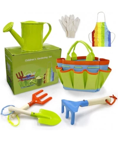 Kids Gardening Tool Set 7pcs Garden Tools for Kids Shovels Watering Can Gloves Outdoor Beach Toys for Boys and Girls $32.75 T...