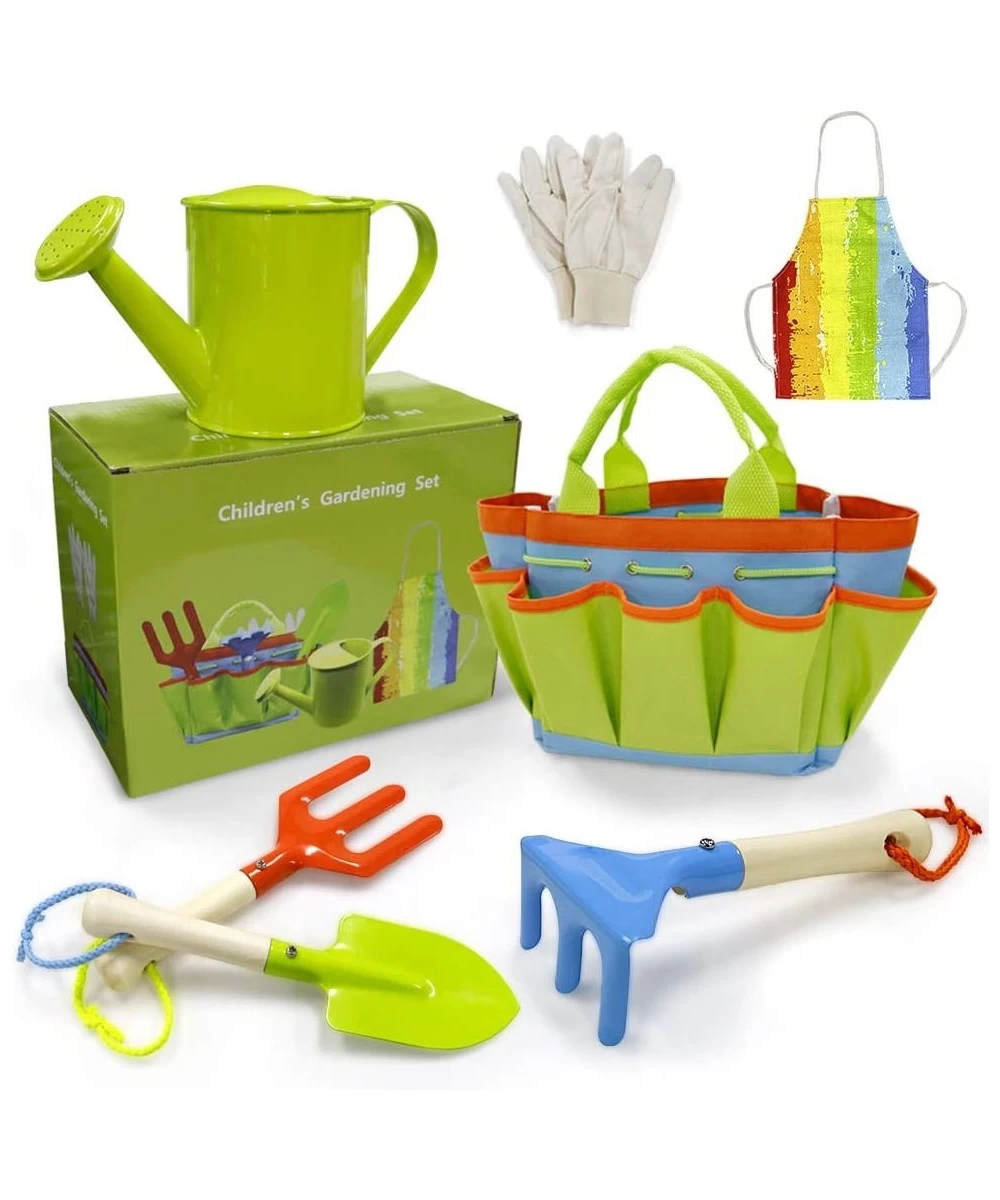 Kids Gardening Tool Set 7pcs Garden Tools for Kids Shovels Watering Can Gloves Outdoor Beach Toys for Boys and Girls $32.75 T...