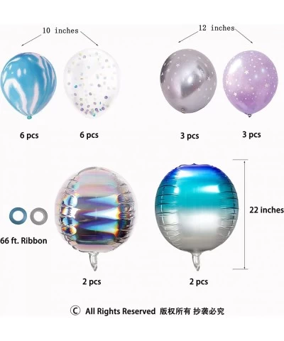 22 pcs Pink and Blue Iridescent Balloon Kit Holographic Party Decorations Wedding Birthday Balloon Arch Baby Shower Christmas...