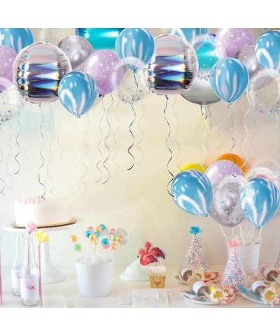 22 pcs Pink and Blue Iridescent Balloon Kit Holographic Party Decorations Wedding Birthday Balloon Arch Baby Shower Christmas...