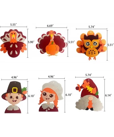 Fall Thanksgiving Felt Craft Kit - DIY Turkey Owl Pumpkin –Give Thanks Harvest Party Favors Supplies $17.73 Kids' Drawing & W...