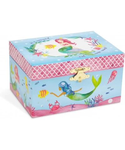 Mermaid Musical Jewelry Box Underwater Design with Narwhal Over the Waves Tune $24.46 Children's Jewelry Boxes