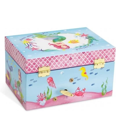 Mermaid Musical Jewelry Box Underwater Design with Narwhal Over the Waves Tune $24.46 Children's Jewelry Boxes