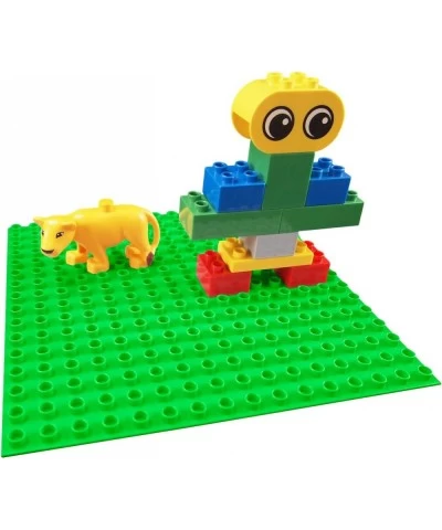 Classic Large Blocks Baseplates Compatible for| Large Pegs for Toddlers | 10 in. x 10 in. (6 Pack Green) $34.75 Toy Building ...