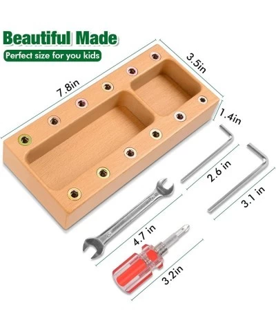 Montessori Screw Driver Board for Kids Screw Sorter Game Basic Skills Educational Sensory Learning Toy for 3 4 5 Year Old Kid...