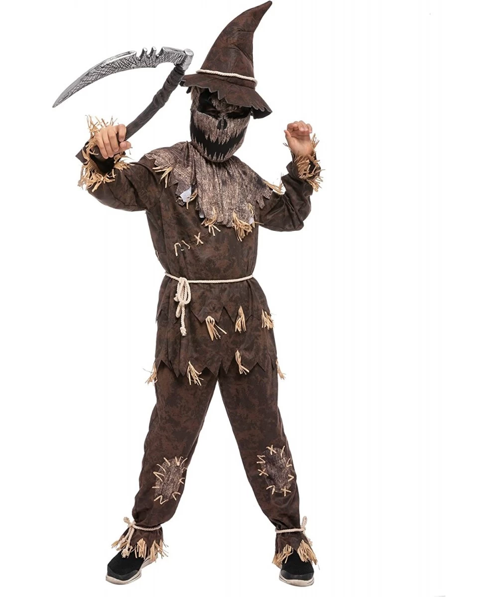 Halloween Boys Wicked Scarecrow Costume Kids Scary Scarecrow Dress-up for Toddlers Role-Playing $58.89 Kids' Costumes