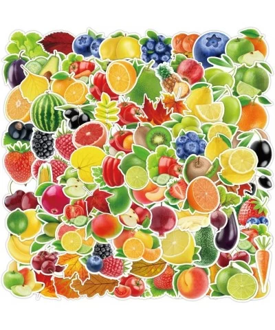 Cute Fruits Vegetables Stickers 100 PCS Lovely Waterproof Stickers for Adults Kids Teen| Aesthetic Stickers for Laptop Skateb...