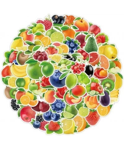 Cute Fruits Vegetables Stickers 100 PCS Lovely Waterproof Stickers for Adults Kids Teen| Aesthetic Stickers for Laptop Skateb...