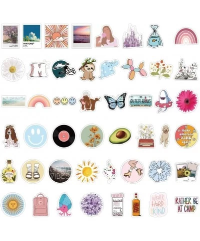 200pcs Cute Vinyl Waterproof Aesthetic Stickers for Hydro Flask Water Bottles Guitar Skateboard Computer Notebook Stickers fo...