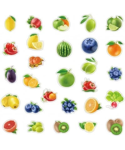 Cute Fruits Vegetables Stickers 100 PCS Lovely Waterproof Stickers for Adults Kids Teen| Aesthetic Stickers for Laptop Skateb...