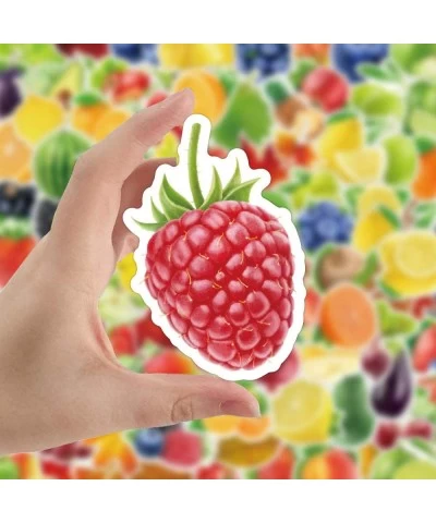 Cute Fruits Vegetables Stickers 100 PCS Lovely Waterproof Stickers for Adults Kids Teen| Aesthetic Stickers for Laptop Skateb...