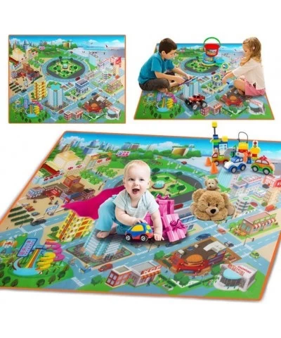 City Map Carpet for Toy Cars and Trucks Crawling Game Mat Pad for Kids Children Gift Toys $18.05 Puzzle Play Mats