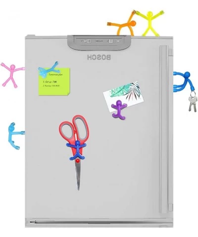 10 Pcs Flexible Fridge Magnets - Humanoid Magnetic Toys Colorful Fidget for Hobbies Crafts Science Cute Novelty Man Refrigera...