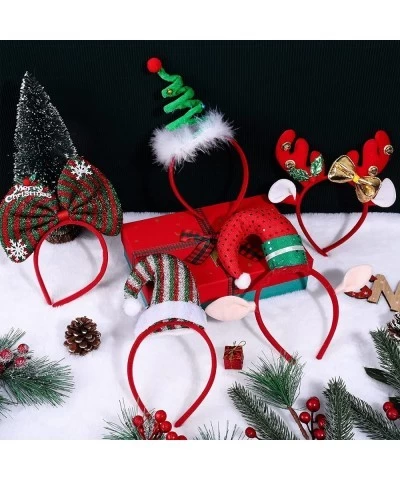 9 Pack Christmas Headbands 9 Assorted Styles Adorable Xmas Headwear for Christmas Costume Accessories Party Favors $29.36 Kid...