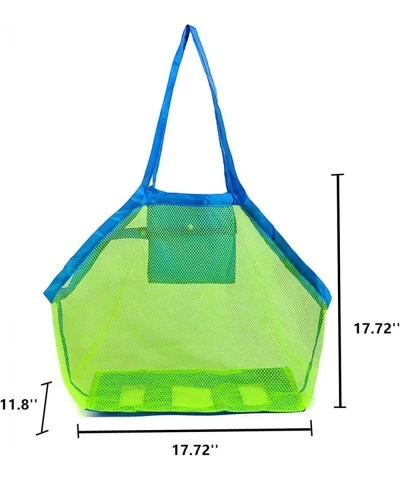 Mesh Beach Bag 2 Pack Large Beach Toy Bag Kids Sand Toys Storage Bag Sea Shell Bag Beach Toys Tote Bag Beach Pool Gear $18.18...