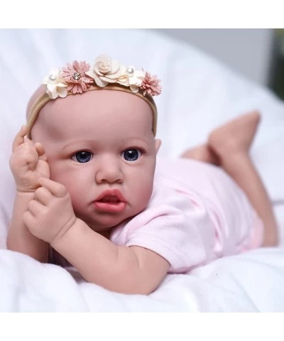 RSG Realistic Reborn Baby Dolls - 18In Life-Like Newborn Baby Dolls Girl Blue Eyes Real Life Baby Dolls with Toy Accessories ...