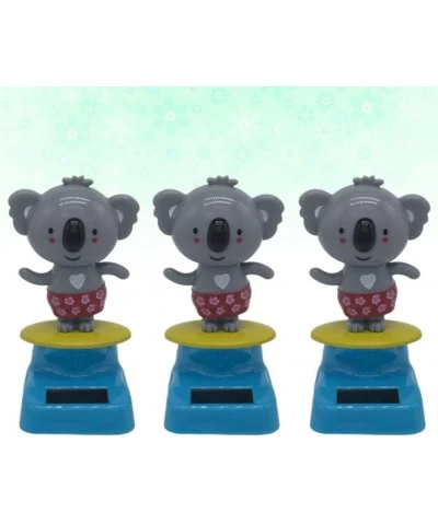 3pcs Car Dashboard Toy Creative Solar Power Shake Head Koala Doll Decor Ornament Layout for Auto Car Decoration $28.60 Dolls