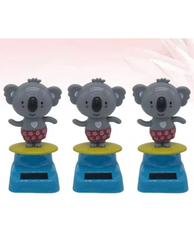 3pcs Car Dashboard Toy Creative Solar Power Shake Head Koala Doll Decor Ornament Layout for Auto Car Decoration $28.60 Dolls