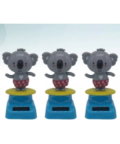 3pcs Car Dashboard Toy Creative Solar Power Shake Head Koala Doll Decor Ornament Layout for Auto Car Decoration $28.60 Dolls