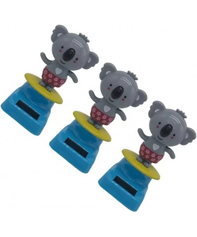 3pcs Car Dashboard Toy Creative Solar Power Shake Head Koala Doll Decor Ornament Layout for Auto Car Decoration $28.60 Dolls