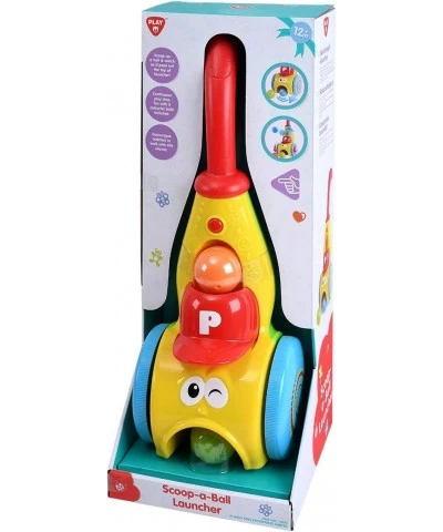 Baby Push Walker & Whirl Scoop A Ball Launcher Walker Toddler Music Walking Push Toy Early Education Toy for 12 Months+ Old 2...