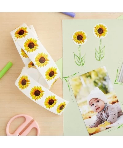 1000 Pieces Yellow Sunflower Stickers for Envelopes Flower Decals Roll for Kids DIY Crafts Seals for Invitations (1.5 in) $20...