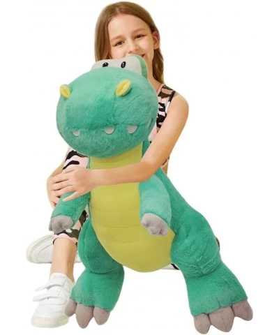 Large Pink Dinosaur Big Plush Cozy T-rex Toy Hugging Pillow Cute Dino Stuffed Animals Toy Green Dino Large Plushie Dolls Soft...