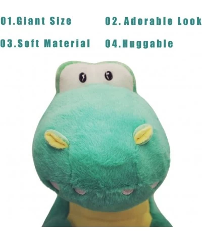 Large Pink Dinosaur Big Plush Cozy T-rex Toy Hugging Pillow Cute Dino Stuffed Animals Toy Green Dino Large Plushie Dolls Soft...