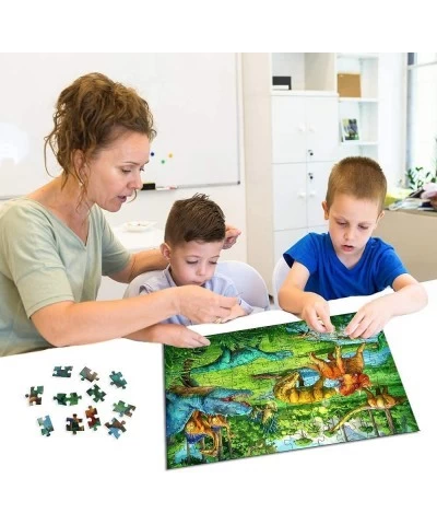 Puzzles for Kids Ages 4-8 Year Old 100 Piece Dinosaur Jigsaw Puzzle for Toddler Learning Preschool Educational Puzzles for Bo...