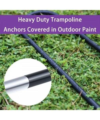 Trampoline Anchors Windproof Stainless Steel Trampoline Ground Stakes Heavy Duty Trampoline Parts Set of 4 $24.69 Trampolines...