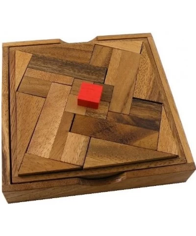 Impossible Square Wooden Puzzle Brain Teaser $50.80 3-D Puzzles