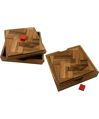 Impossible Square Wooden Puzzle Brain Teaser $50.80 3-D Puzzles