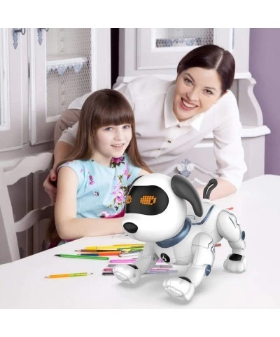 Remote Control Robot Dog Toys for Kids RC Stunt Programmable Robot Puppy Toy Dog Interactive with Commands Sing Dance Bark Wa...