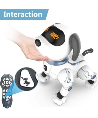 Remote Control Robot Dog Toys for Kids RC Stunt Programmable Robot Puppy Toy Dog Interactive with Commands Sing Dance Bark Wa...