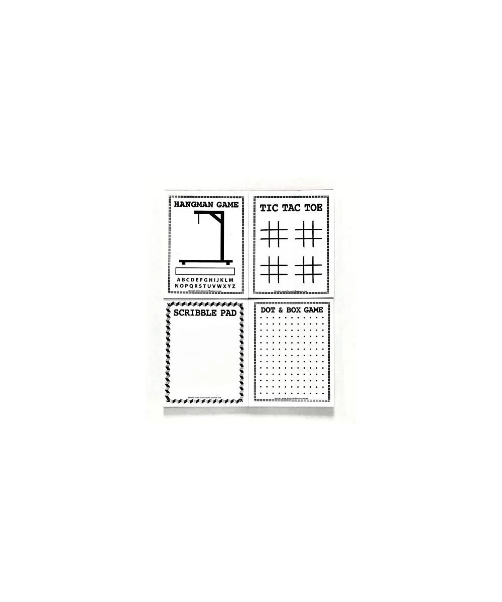 Game Pads - Four Fun Games (800 Sheets) - Tic-Tac-Toe Hangman Dot to Dot Scribble Pad $30.81 Board Games