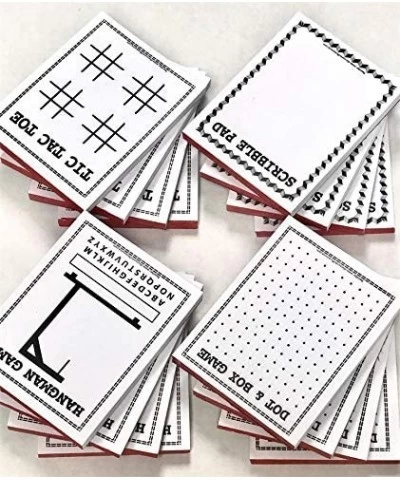 Game Pads - Four Fun Games (800 Sheets) - Tic-Tac-Toe Hangman Dot to Dot Scribble Pad $30.81 Board Games