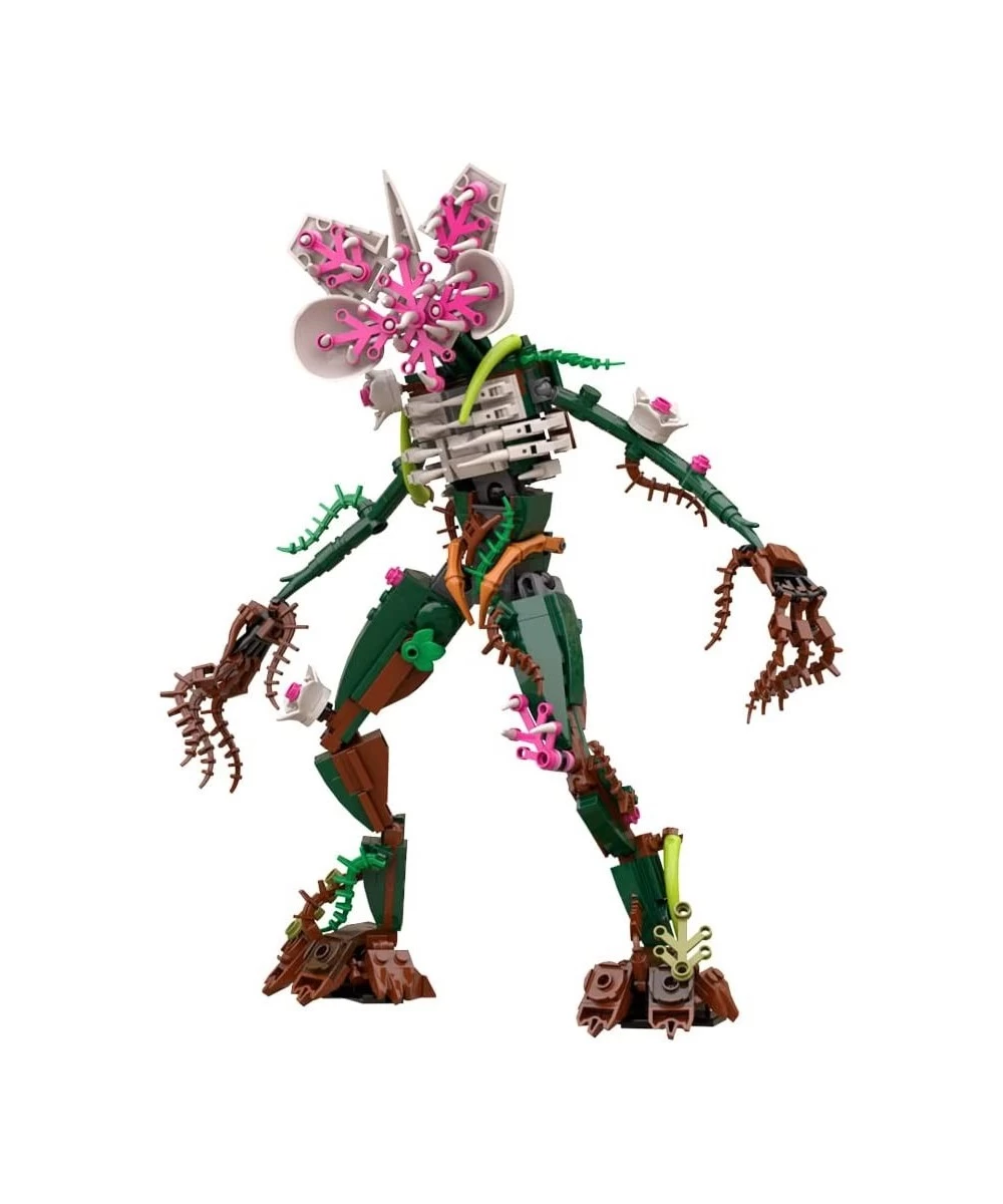 Demogorchid Building Blocks Stranger Open Mouth Monster Building Toy Things Demogorgon Action Figures Orchid Flower Monster B...