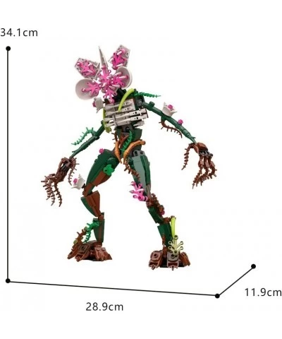 Demogorchid Building Blocks Stranger Open Mouth Monster Building Toy Things Demogorgon Action Figures Orchid Flower Monster B...