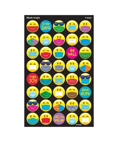 Mask-mojis Large superShapes Stickers 320 pcs. - Encouraging Considerate Healthy Habits $16.25 Kids' Stickers