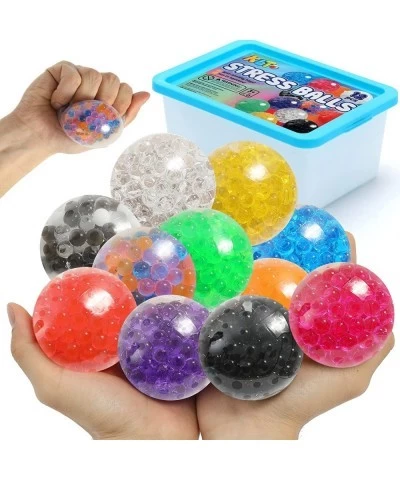 Sensory Stress Balls Set 12 Pack for Adults and Kids - Sensory Toys for Autistic Children Fidget Toys Stress Relief Squishy T...