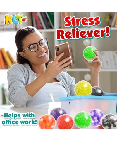 Sensory Stress Balls Set 12 Pack for Adults and Kids - Sensory Toys for Autistic Children Fidget Toys Stress Relief Squishy T...