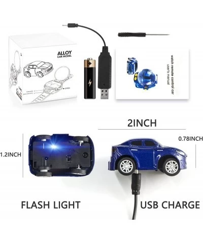 2022 Watch Remote Control Car Toy Watch Remote Control Car with Battery USB Charging Cartoon RC Mini Remote Control Car Watch...