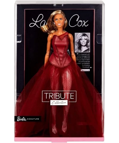 Tribute Collection Laverne Cox Doll Collectible Doll Wearing Layered Look with Glittery Bodysuit and Tulle Gown Gift for Coll...