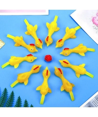 108 Pieces Slingshot Chicken Flick Chicken Stretchy Flying Chickens Fingers Slingshot Stretchy Chicks Socking Fillers Stretch...