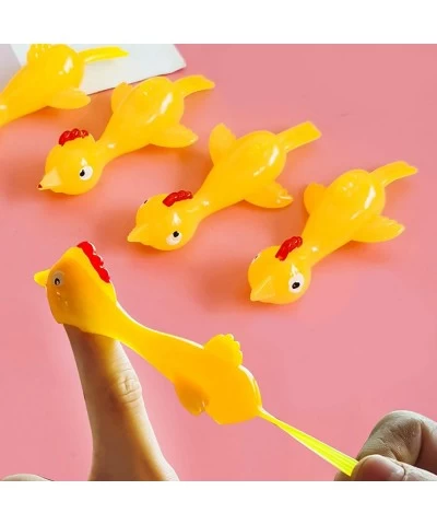 108 Pieces Slingshot Chicken Flick Chicken Stretchy Flying Chickens Fingers Slingshot Stretchy Chicks Socking Fillers Stretch...