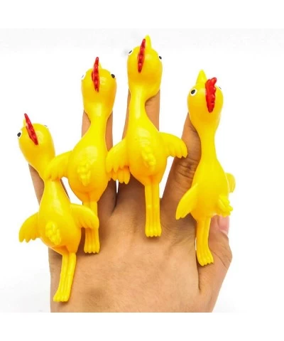 108 Pieces Slingshot Chicken Flick Chicken Stretchy Flying Chickens Fingers Slingshot Stretchy Chicks Socking Fillers Stretch...