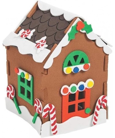 3D Gingerbread House Craft Kit - Makes 12 Houses - Christmas Crafts for Kids and Fun Home Activities $61.05 Craft Kits