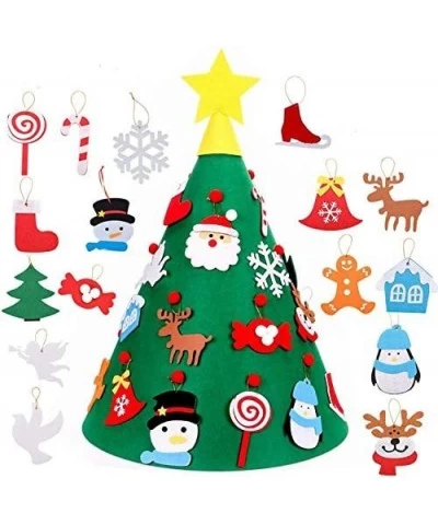 DIY Felt Christmas Snowman Set for Kids Xmas Party Decoration Wall Hanging Ornament Children's Felt Craft Kits Gifts Party Su...