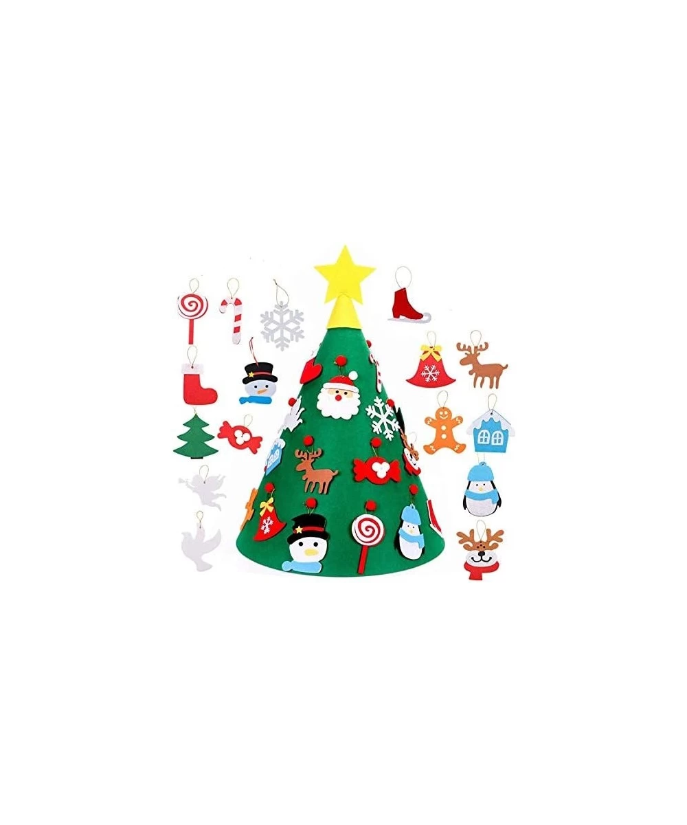 DIY Felt Christmas Snowman Set for Kids Xmas Party Decoration Wall Hanging Ornament Children's Felt Craft Kits Gifts Party Su...